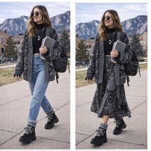 UGG Women’s Black/Gray Waterproof Ashton Hiker Sz 8 NWOT